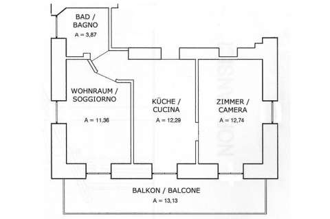 Grundriss Ferienwohnung Sonnenblume